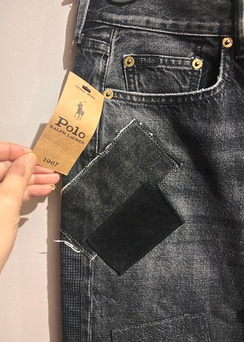 Gri Kadın Denim Pantolon Kemer Detaylı - Görsel 3