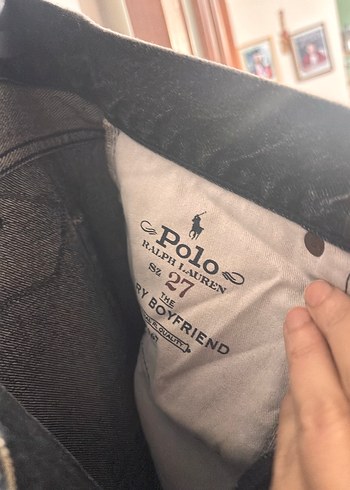 Gri Kadın Denim Pantolon Kemer Detaylı - Görsel 5