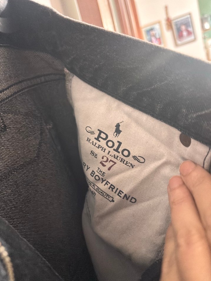 Gri Kadın Denim Pantolon Kemer Detaylı - Görsel 5