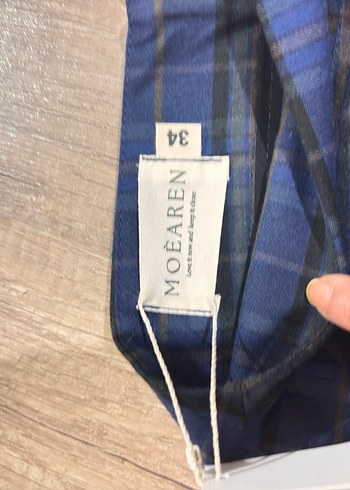 Düğmeli Uzun Mavi Hamile Eteği - Görsel 4