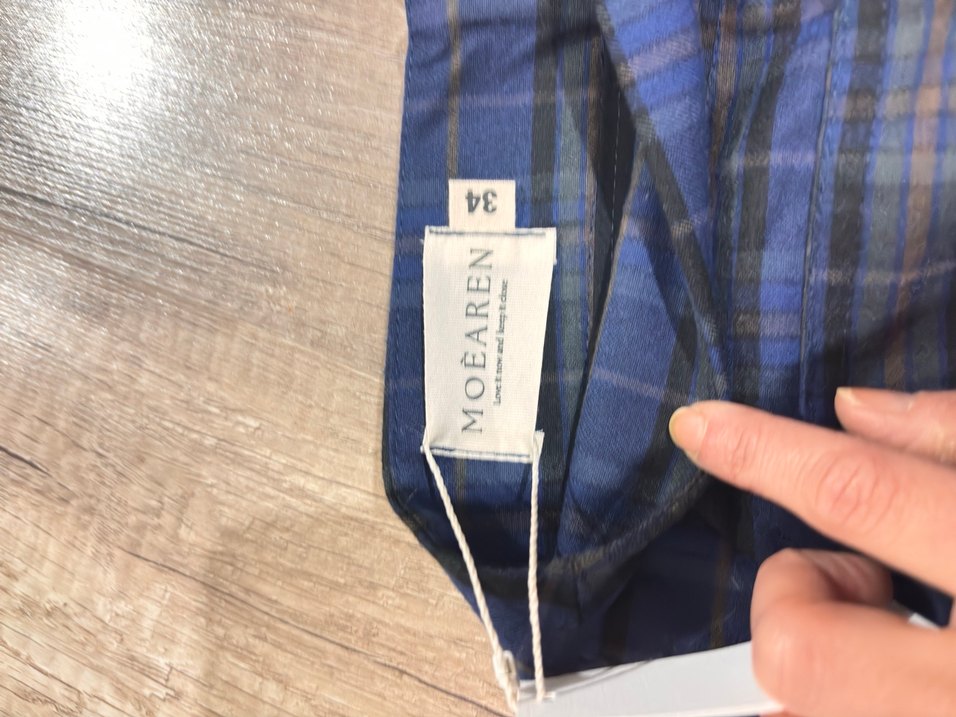 Düğmeli Uzun Mavi Hamile Eteği - Görsel 4