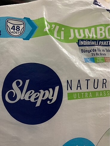sleepy natural külot bez 5 numara 50 adet