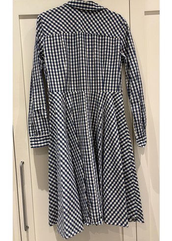 Mavi jeans elbise - Görsel 2