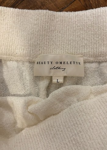 Beauty omelette beyaz Havlu Midi Mini Etek - Görsel 3