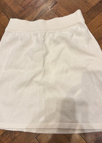 Beauty omelette beyaz Havlu Midi Mini Etek - Görsel 2