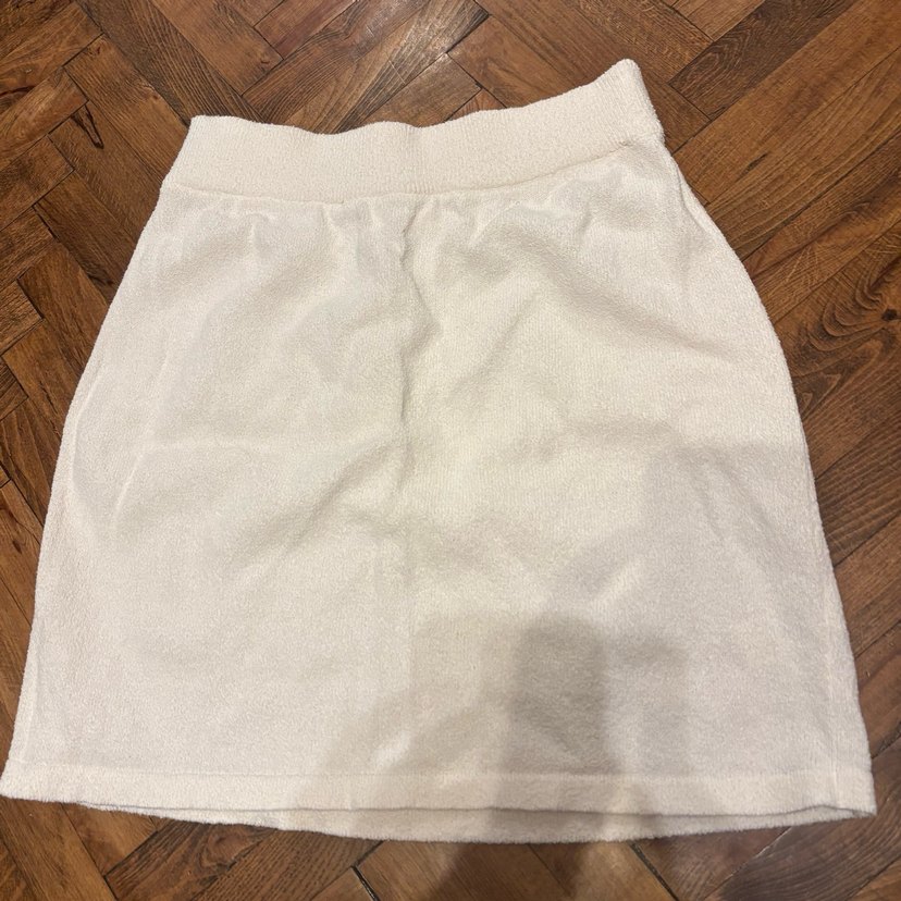 Beauty omelette beyaz Havlu Midi Mini Etek - Görsel 2