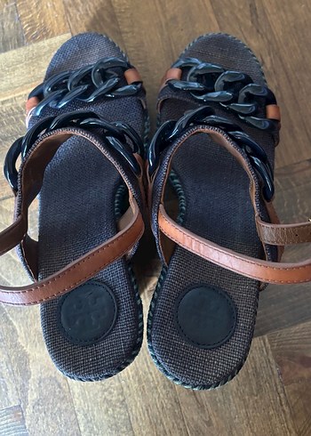 37 Beden Tory burch Dolgu Topuklu Sandalet
