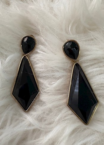 Siyah Uzun Gotik Küpeler - Görsel 2