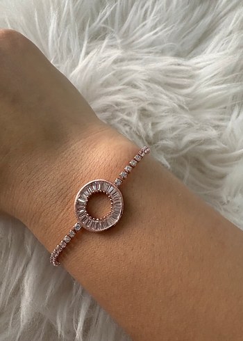 Rose Minimalist Taşlı Bileklik - Görsel 3