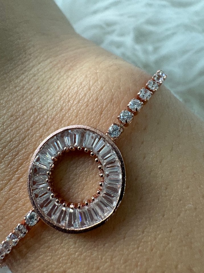 Rose Minimalist Taşlı Bileklik - Görsel 4