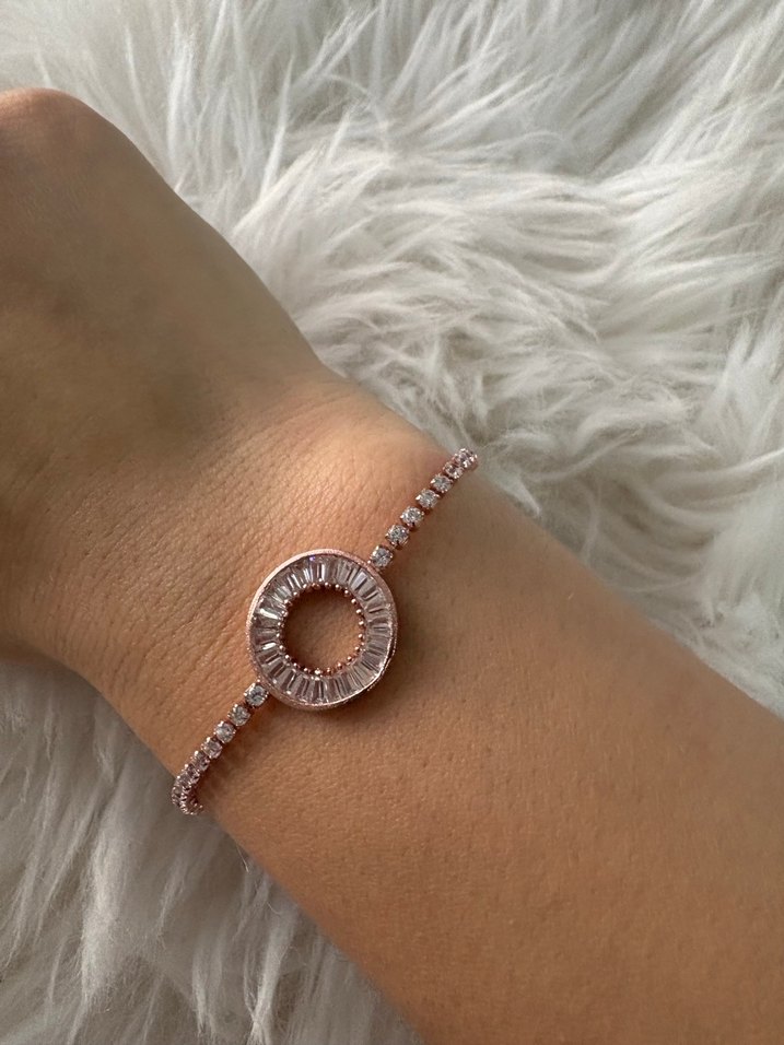 Rose Minimalist Taşlı Bileklik - Görsel 3