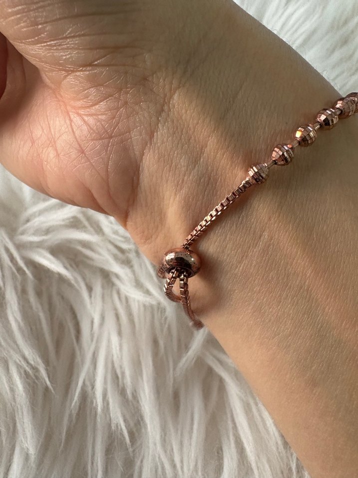 Rose Parlak Boncuklu Kadın Bileklik - Görsel 3