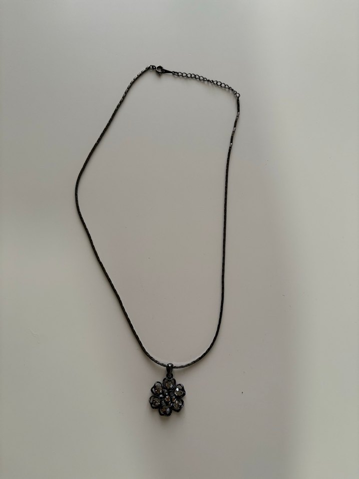 Yılan Desenli Siyah Gotik Zincir Kolye - Görsel 3