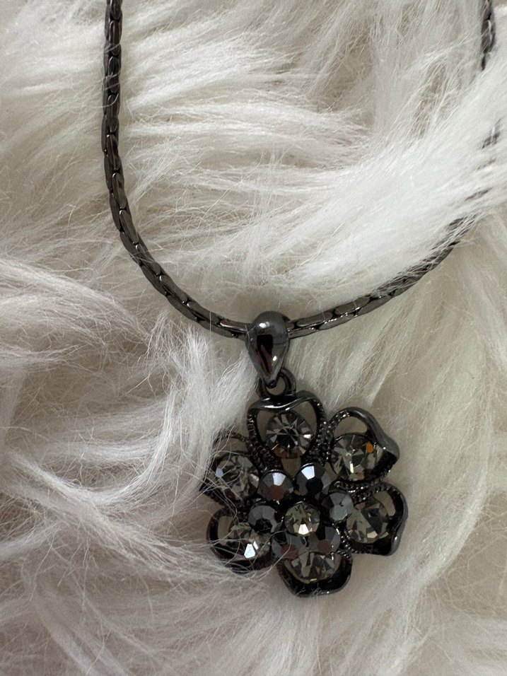 Yılan Desenli Siyah Gotik Zincir Kolye - Görsel 2