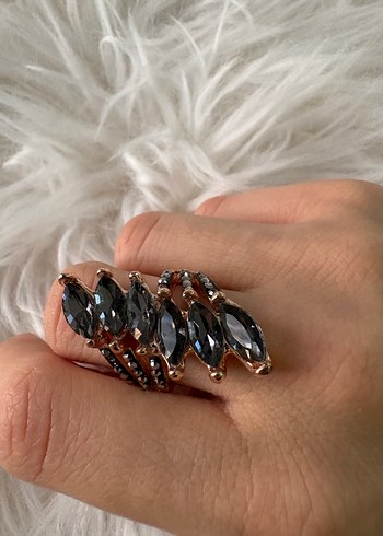 Payetli Bohem Yılan Desenli Kadın Yüzük - Görsel 3