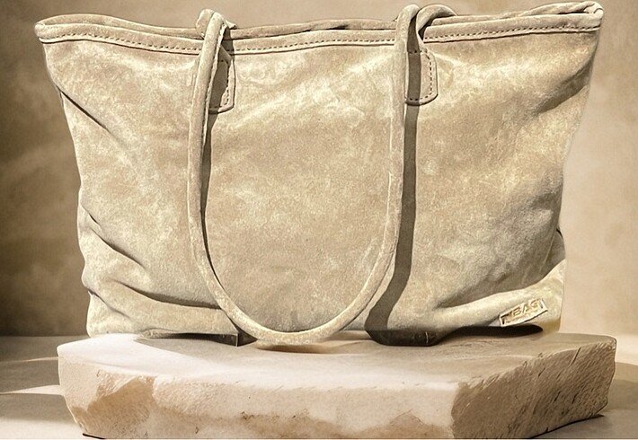 HAKİKİ SÜET HANDMADE TOTE ÇANTA