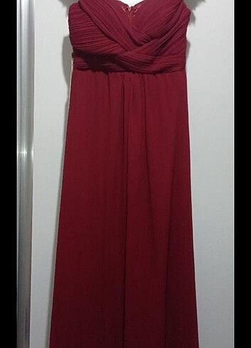 Bordo etiketli abiye 