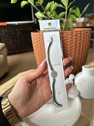 Diğer Çelik BAGET Taşlı Bileklik