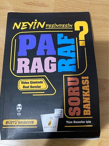 neyin peşindesin paragraf rüştü bayındır