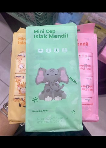Renkli Islak Mendil Paketi
