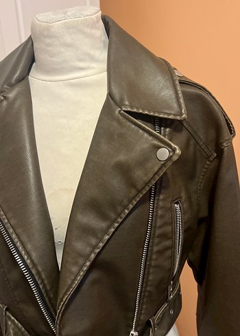 Zara deri ceket - Görsel 3