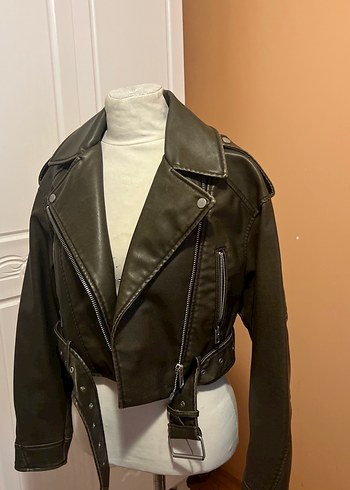 Zara deri ceket - Görsel 2