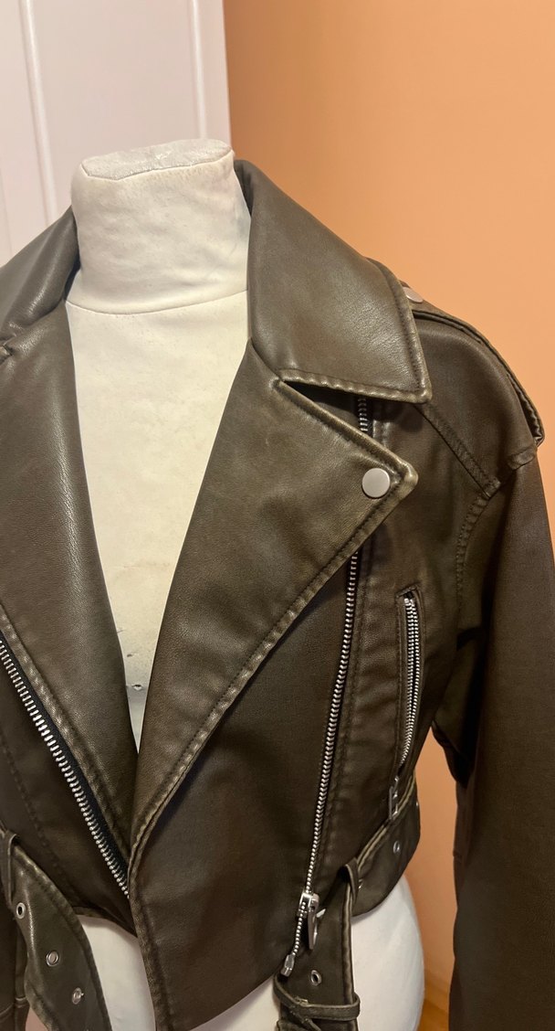 Zara deri ceket - Görsel 3