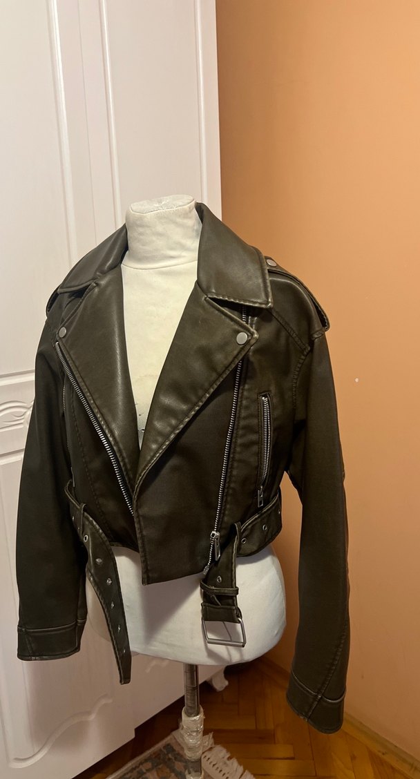 Zara deri ceket - Görsel 2