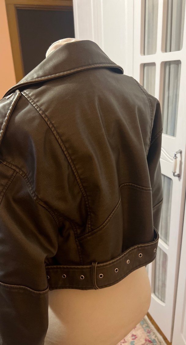 Zara deri ceket - Görsel 4