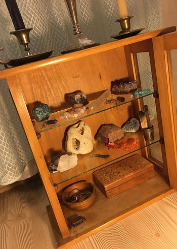 Masif Ahşap Vintage Ecza Dolabı - Görsel 2