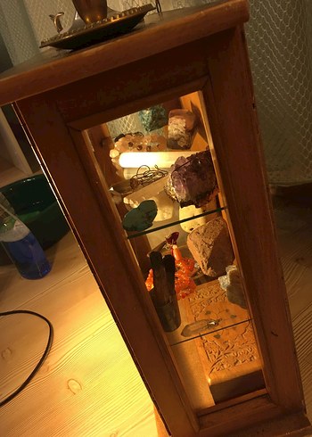 Masif Ahşap Vintage Ecza Dolabı - Görsel 3