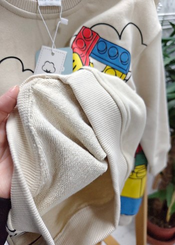 Bej LEGO Baskılı Erkek Sweatshirt takımı - Görsel 2