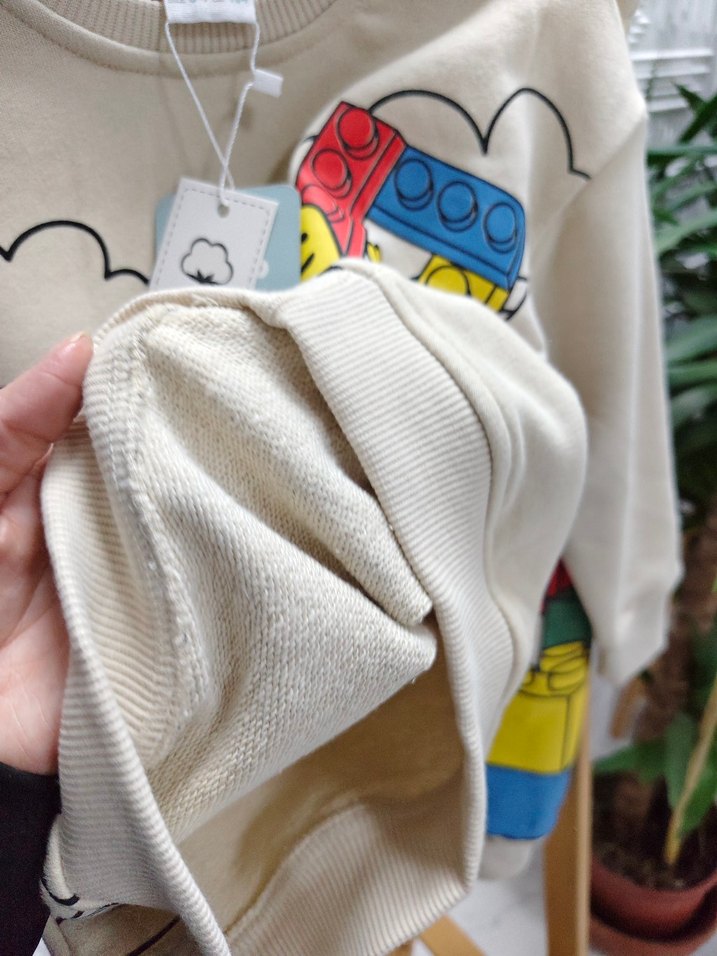 Bej LEGO Baskılı Erkek Sweatshirt takımı - Görsel 2