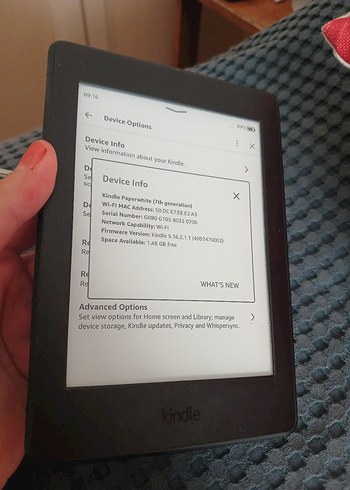 Kindle Paperwhite (7. Nesil) E-Kitap Okuyucu ve orijinal kılıfı
