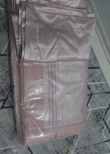 Parlak Pembe Düz yatak örtüsü pike Takımı