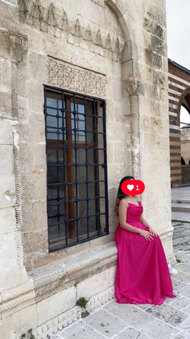 Pembe Drapeli Straplez Uzun Abiye - Görsel 2