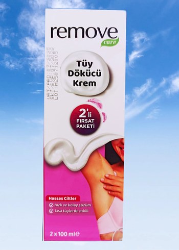Remove Tüy Dökücü Krem 2x100 ml Hassas Ciltler