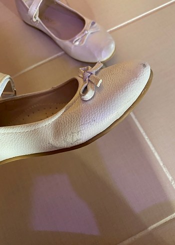 Kız Çocuk Beyaz Fiyonk Detaylı Babet - Görsel 5