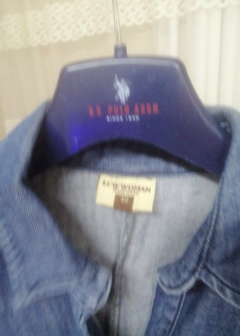 Düğmeli Kısa Kollu Denim elbise - Görsel 6