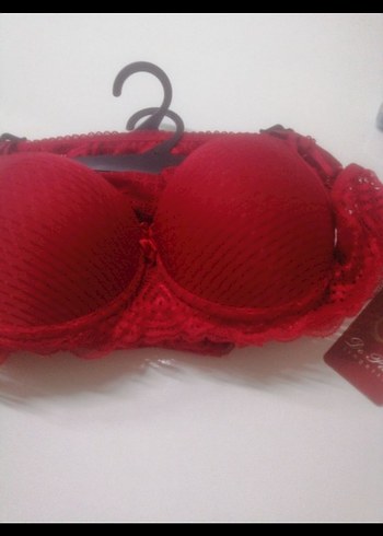 Kırmızı Bohem Kadın Sütyen85 beden - Görsel 3
