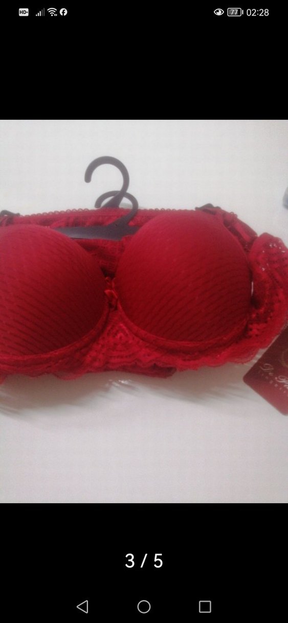 Kırmızı Bohem Kadın Sütyen85 beden - Görsel 3