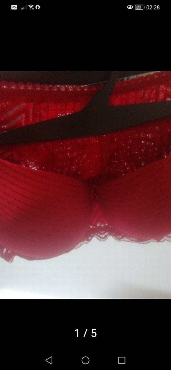 Kırmızı Bohem Kadın Sütyen85 beden - Görsel 5