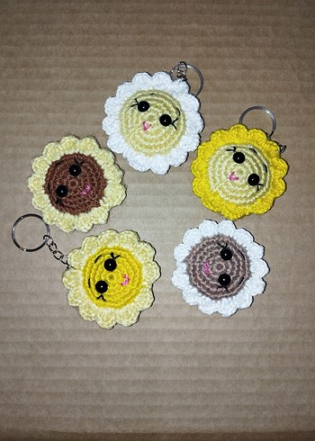 Renkli Örgü Bohem Anahtarlık - Görsel 3