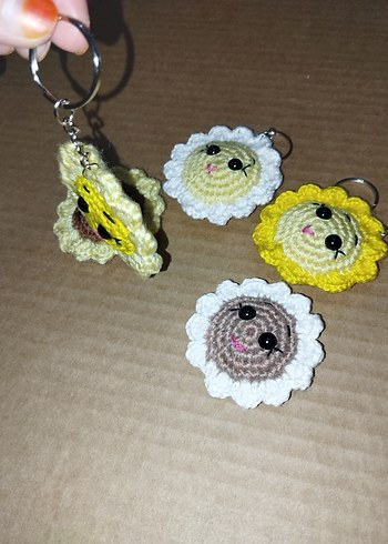 Renkli Örgü Bohem Anahtarlık - Görsel 8