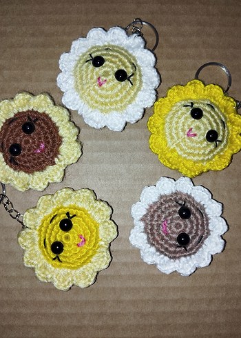 Renkli Örgü Bohem Anahtarlık - Görsel 5