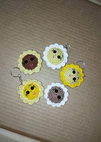 Renkli Örgü Bohem Anahtarlık - Görsel 7