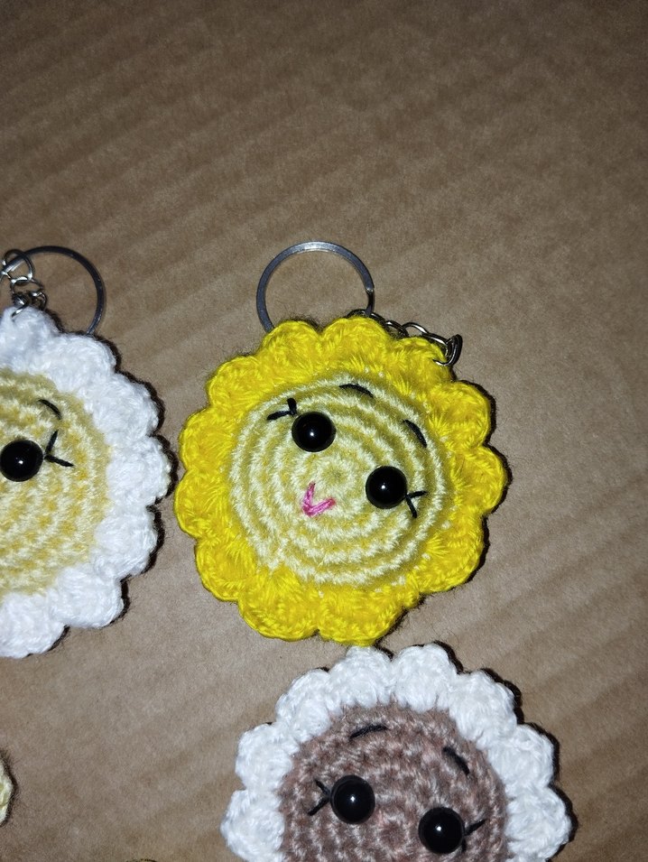 Renkli Örgü Bohem Anahtarlık - Görsel 4