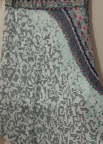 Bohem Çok Renkli Uzun Etek - Görsel 2