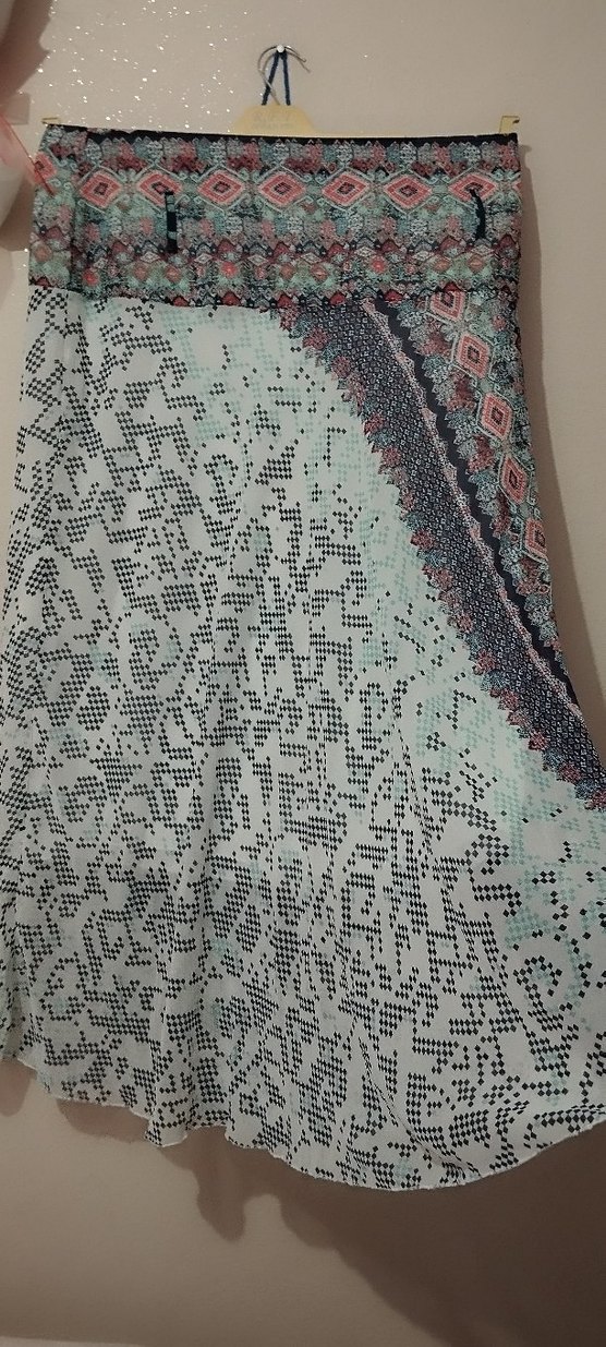 Bohem Çok Renkli Uzun Etek - Görsel 2