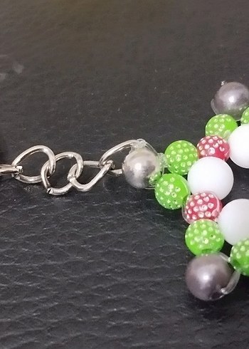 Renkli Boncuklu Bohem Anahtarlık - Görsel 3